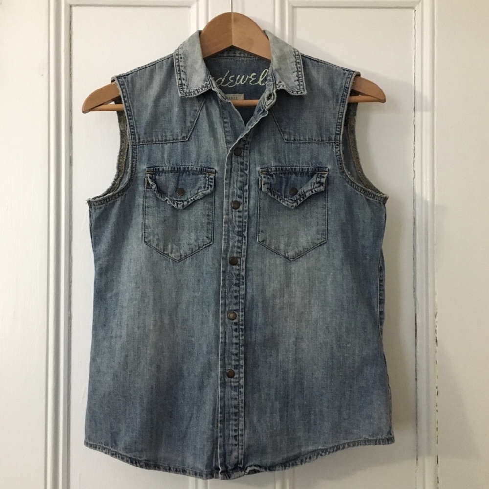 Madewell Long Denim Vest